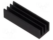 Heatsink: extruded; black; L: 19mm; W: 6.3mm; H: 4.8mm; 46K/W FISCHER ELEKTRONIK