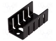 Heatsink: moulded; TO220; black; L: 35mm; W: 18.5mm; H: 15mm; 15K/W FISCHER ELEKTRONIK