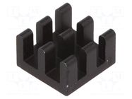 Heatsink: extruded; BGA; black; L: 10mm; W: 10mm; H: 6mm; 32K/W FISCHER ELEKTRONIK