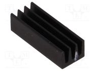 Heatsink: extruded; black; L: 17mm; W: 6.3mm; H: 4.8mm; 51K/W FISCHER ELEKTRONIK