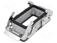 Enclosure for connectors: HDC; size 57.27; for panel mounting ILME