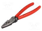 Tool: for crimping; non-insulated solder sleeves; 0.25÷16mm2 KNIPEX