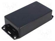 Enclosure: multipurpose; X: 62mm; Y: 112mm; Z: 31mm; 1591; ABS; black HAMMOND