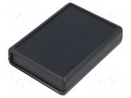 Enclosure: with panel; with flap on baterries; 1593; X: 66.5mm HAMMOND