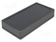 Enclosure: multipurpose; X: 65mm; Y: 130mm; Z: 25mm; 1599; ABS; black HAMMOND