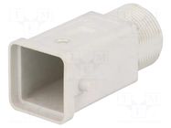 Enclosure: for HTS connectors; HTS; size 1; thermoplastic; M25 TE Connectivity