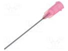 Needle: steel; 1.5"; Size: 20; straight; 0.6mm; Mounting: Luer Lock FISNAR