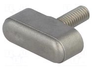 Knob wing; Ext.thread: M6; 16mm; stainless steel; W: 30mm ELESA+GANTER