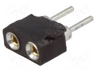 Connector: pin strips; socket; female; PIN: 2; THT; straight; 2.54mm CONNFLY