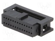 Connector: IDC; plug; female; PIN: 26; IDC; for ribbon cable CONNFLY