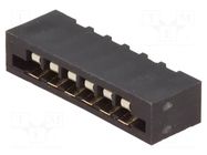 Connector: FFC/FPC; straight; PIN: 6; Non-ZIF; THT; tinned; 20mΩ CONNFLY