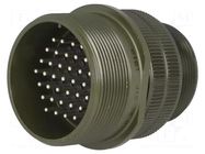 Connector: circular; plug; for cable; PIN: 37; male; soldering; 13A AMPHENOL