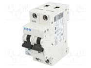 Circuit breaker; 230/400VAC; Inom: 10A; Poles: 2; Charact: B; 15kA EATON ELECTRIC