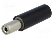 Connector: DC supply; plug; female; 5A; 12V; straight; for cable CLIFF
