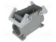 Enclosure: for HDC connectors; T-TYPE; size 77.27; Gland holes: 1 ILME