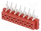 Wire-board; socket; female; PIN: 14; THT; on PCBs; 30V; 1A; -40÷105°C Amphenol Communications Solutions