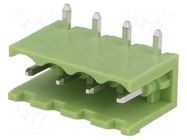 Pluggable terminal block; Contacts ph: 5mm; ways: 4; angled 90° XINYA