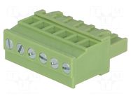 Connector: pluggable terminal block; plug; female; 15A; 300V; 1x6 XINYA