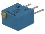 Potentiometer: mounting; multiturn; 1kΩ; 250mW; ±10%; linear; T63YA VISHAY