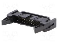 Connector: IDC; socket; male; PIN: 20; straight; THT; 2.54mm; 2x10 AMPHENOL COMMUNICATIONS SOLUTIONS