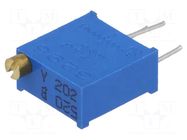 Potentiometer: mounting; multiturn; 2kΩ; 500mW; THT; ±10%; linear SR PASSIVES