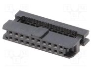 Plug; IDC; female; PIN: 20; without strain relief; IDC; 1mm; black Amphenol Communications Solutions