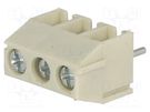 PCB terminal block; angled 90°; 3.5mm; ways: 3; on PCBs; 0.5÷1mm2 NINIGI
