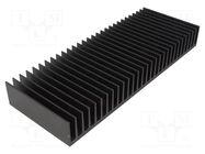 Heatsink: extruded; grilled; universal; black; L: 75mm; W: 200mm FISCHER ELEKTRONIK