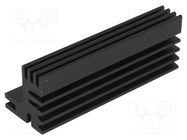 Heatsink: extruded; TO220; black; L: 84mm; W: 30mm; H: 28mm; 6K/W FISCHER ELEKTRONIK