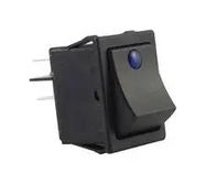 ROCKER SW, DPDT, 8A, 250VAC, PANEL