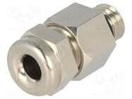 Cable gland; M6; 1; IP68; brass; Body plating: nickel LAPP