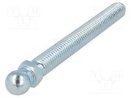 Pin; M12; Plunger mat: steel; Ø: 14mm; Plating: zinc ELESA+GANTER