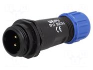 Connector: circular; plug; male; PIN: 2; IP68; SP13; 4÷6.5mm; 13A WEIPU