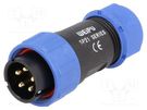 Plug; SP21; male; PIN: 5; IP68; 7÷12mm; 30A; soldering; for cable WEIPU