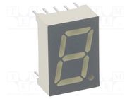 Display: LED; 7-segment; 13.2mm; 0.52"; No.char: 1; green; 3÷10.5mcd KINGBRIGHT ELECTRONIC