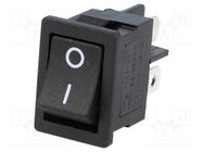 ROCKER; DPST; Pos: 2; ON-OFF; 3A/250VAC; black; none; 35mΩ; -30÷80°C 