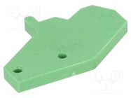 Pitch spacer; H: 20mm; green; Mat: polyamide; L: 2.5mm; D: 28mm PHOENIX CONTACT