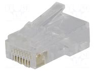 Connector: RJ45; plug; PIN: 8; 8p8c; for cable; IDC,crimped NINIGI