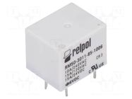 Relay: electromagnetic; SPDT; Ucoil: 6VDC; 10A; RM50; max.277VAC RELPOL