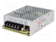 Power supply: switching; for building in,modular; 75W; 24VDC MEAN WELL