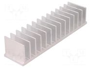 Heatsink: extruded; grilled; L: 40mm; W: 165mm; H: 35mm; aluminium STONECOLD