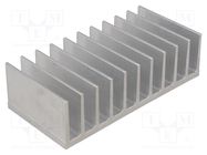 Heatsink: extruded; grilled; L: 60mm; W: 124mm; H: 35mm; aluminium STONECOLD