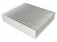 Heatsink: extruded; grilled; L: 220mm; W: 190.5mm; H: 50mm; aluminium STONECOLD