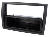Radio frame; Citroën,Fiat,Peugeot; 2 ISO; black ACV
