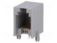 Connector: RJ9; socket; PIN: 4; Contacts: phosphor bronze; 4p4c; THT NINIGI