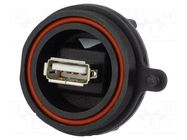 Adapter; USB A socket (sealed),USB B socket; USB Buccaneer BULGIN