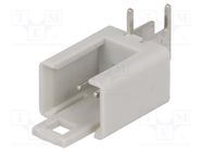 Socket; IDC; male; PIN: 2; angled 90°; THT; tinned; 2.54mm TOMIC