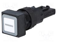 Switch: push-button; 16mm; Stabl.pos: 1; white; Pos: 2; -25÷70°C EATON ELECTRIC