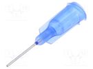 Needle: steel; 0.5"; Size: 22; straight; 0.41mm; Mounting: Luer Lock FISNAR