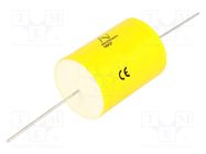 Capacitor: polyester; 0.1uF; 750VAC; 3000VDC; ±5%; Ø27x44mm; THT KEMET